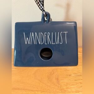 Rae Dunn Navy Wanderlust Tent Birdhouse